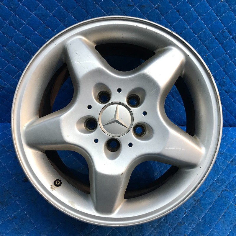 1998-2001 Mercedes ML320 ML430 Wheel 16 x 8 OEM 5 Spoke Silver 1634010202