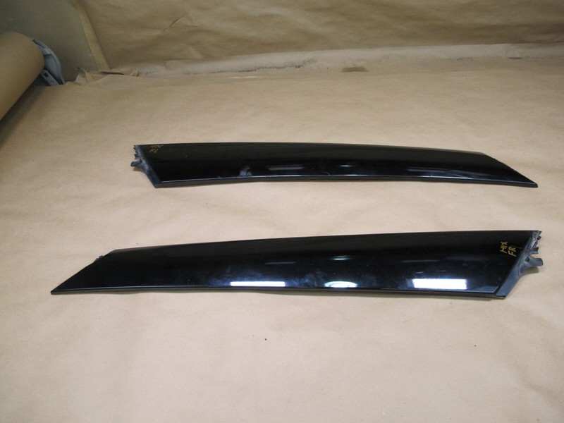 2011-2013 INFINITI QX56 FRONT LEFT & RIGHT A PILLAR EXTERIOR TRIM MOLDING SET