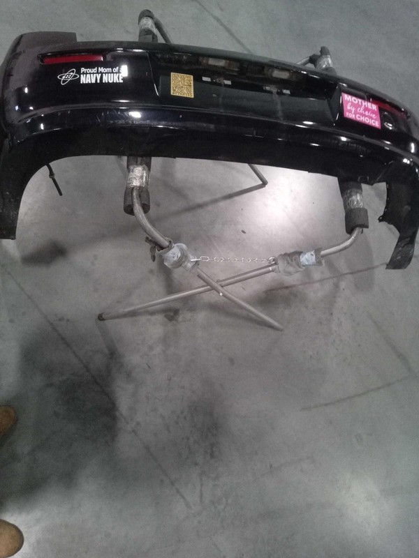 2017 Mitsubishi Lancer Black Bumper Assembly OEM Used, Scratches, 147K Miles