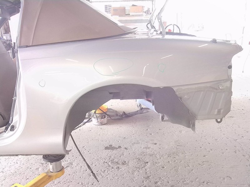 01-05 Mazda Mx-5 Miata NB Silver Driver Left Rear Quarter Panel Assembly