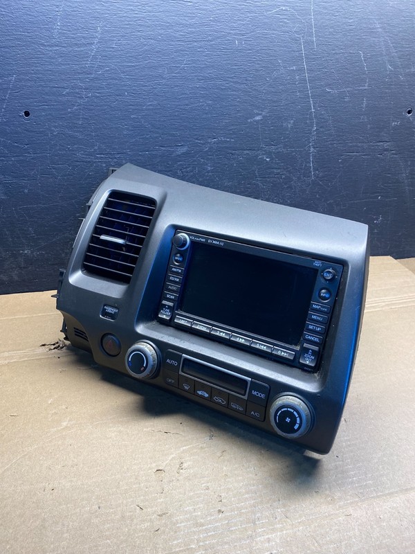 2006 - 2011 Honda Civic Radio AM/FM Climate Control Air Vent Bezel AD4949 DG