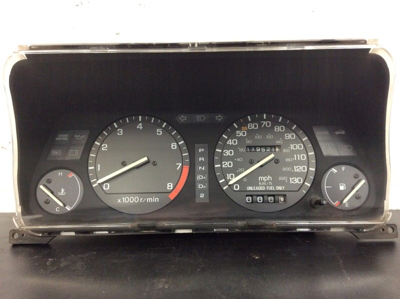 86-87 Integra LS AT Instrument Cluster Speedo Tacho Meter Gauges 119k OEM