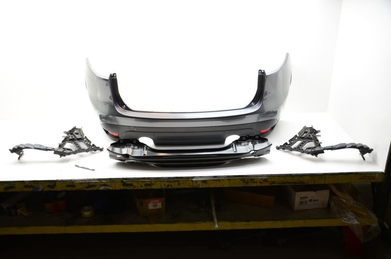 Gray Rear Bumper Cover Assembly with Park Assist Fits 17-20 F-PACE
