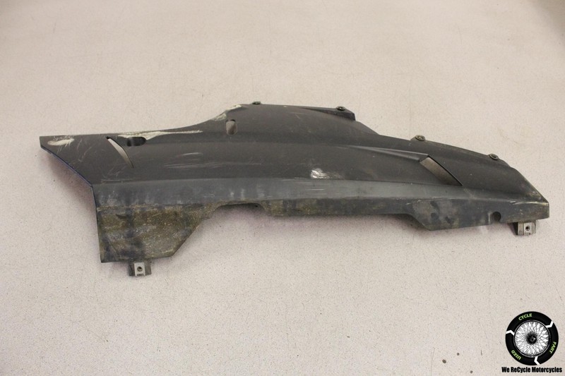 2011 Ducati 848 EVO RIGHT LOWER BOTTOM BELLY SIDE FAIRING COWL PLASTIC 11