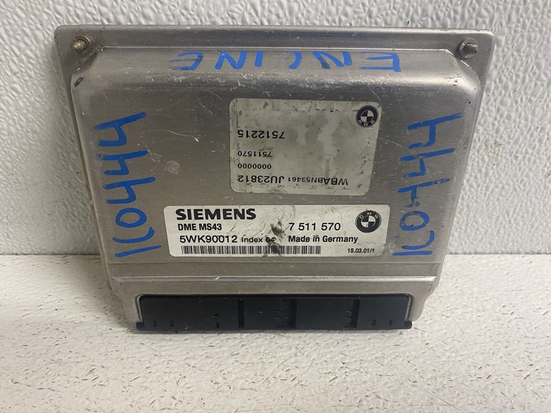 2001-2002 BMW 330i Engine Computer Control Module Ecu Ecm Pcm 7 511 570 Oem