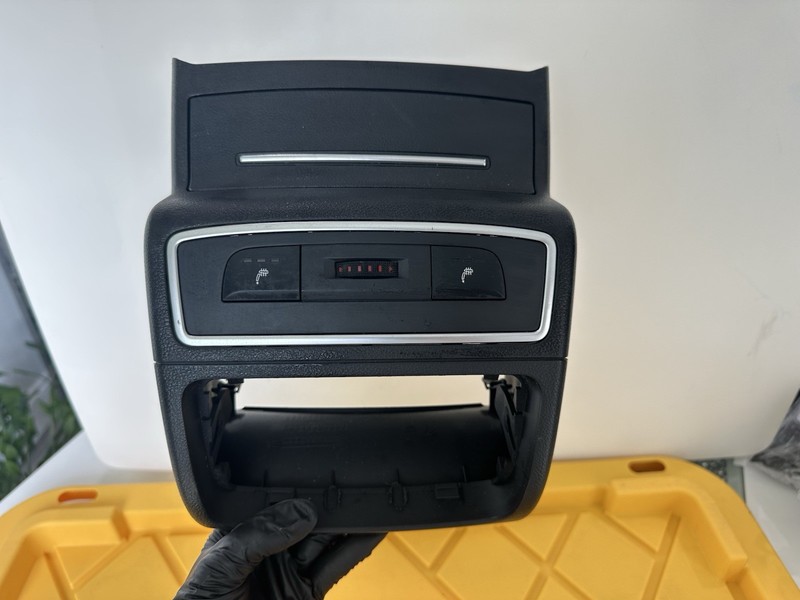 2012-2018 Audi A6 Rear Center Heated Seat Control Switch Panel & Cubby OEM