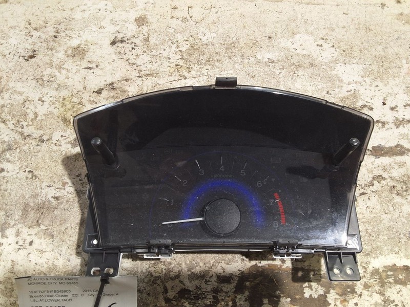 Speedometer Cluster Lower Tachometer LX US Market CVT Fits 14-15 CIVIC 3397654