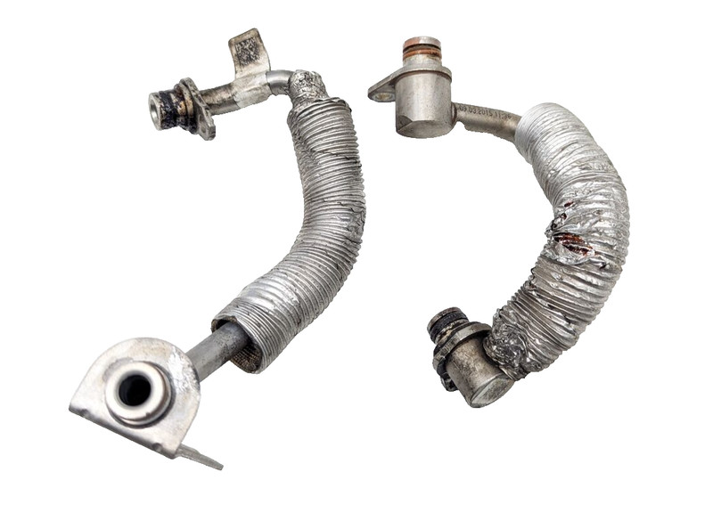 2013-2016 BMW 320I F30 N20 GAS ENGINE TURBOCHARGER COOLANT OUTLET LINES PAIR