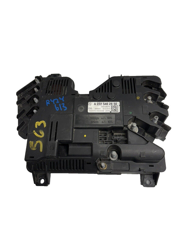14-17 Benz S550 S63 W222 AMG OEM rear trunk fuse relay junction distribution box