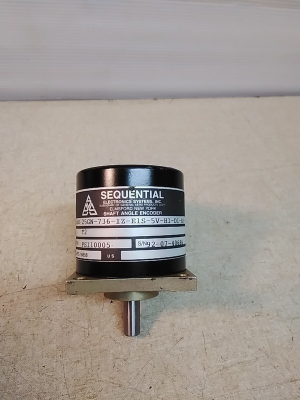 Sequential PS110005 Shaft Angle Encoder 25GN-736-IZ-E1S-5V-H1-D1-B3-T2