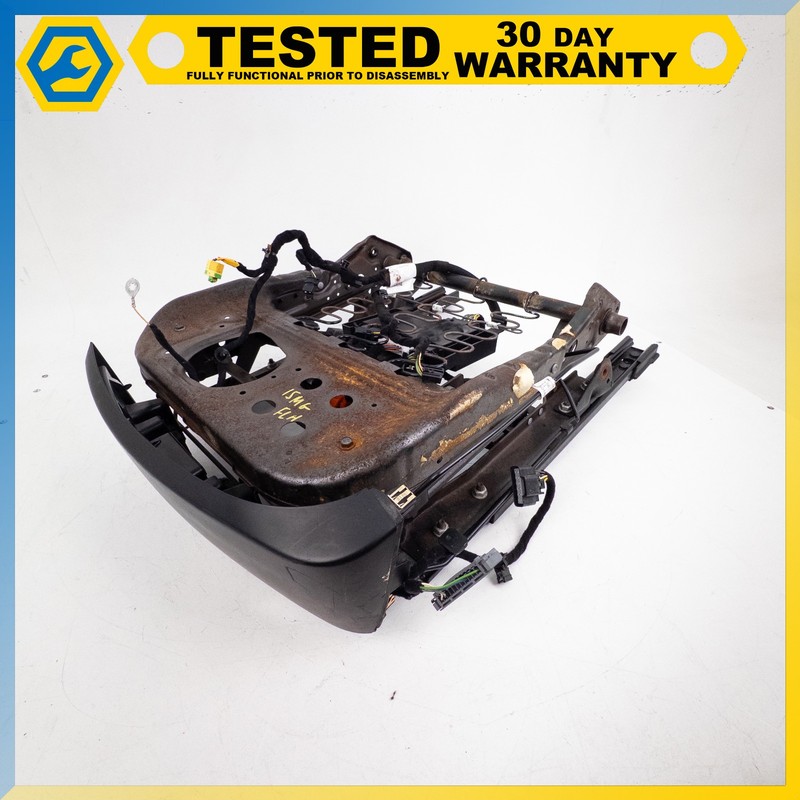 14-17 MASERATI GHIBLI FRONT LEFT SIDE SEAT LOWER TRACK FRAME W/ MOTORS OEM