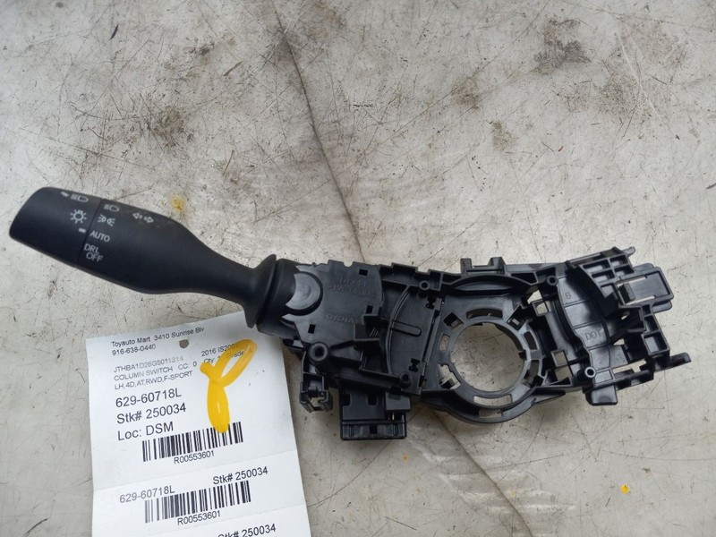 16 17 LEXUS IS200T F-SPORT DRIVER LEFT TURN SIGNAL COLUMN SWITCH US MARKET