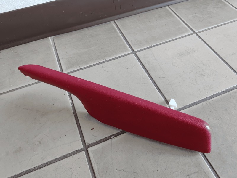 2018-2024 Toyota Camry Rear Left Driver Door Armrest Panel Leather Red OEM