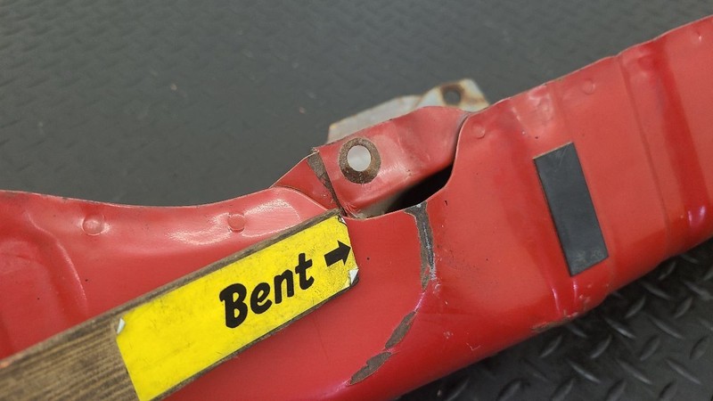 99-04 Chevrolet Tracker Rear Bumper Reinforcement Red OEM 30021198