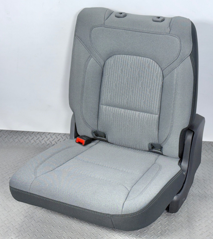 ✅ 2019-26 RAM 1500 5th Gen. CREW CAB OEM REAR LEFT CLOTH SEAT Gray 2nd ROW LH