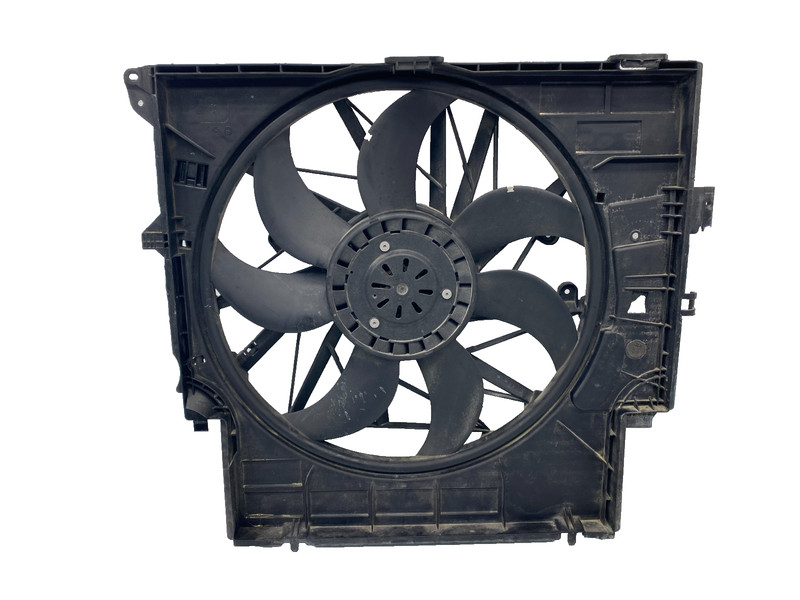11-14 BMW X3 F25 RADIATOR COOLING FAN MOTOR / SHROUD ASSY OEM A0.63