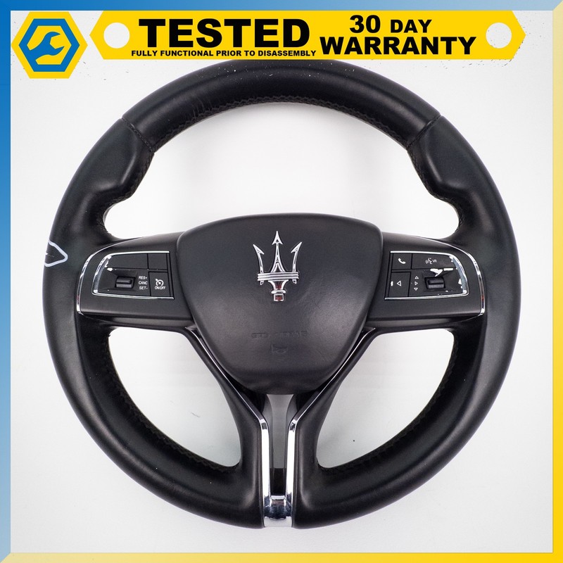 14-17 MASERATI GHIBLI MULTI FUNCTION STEERING WHEEL OEM