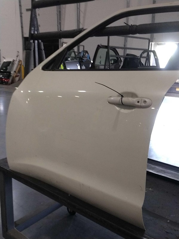 2011-2012 Nissan Juke Front Left Door White - Used, 195K Miles, OEM Part