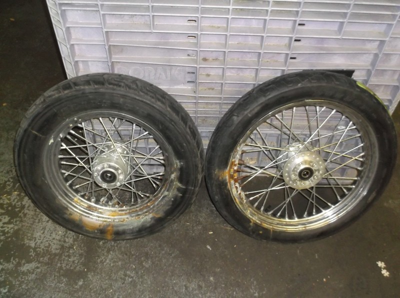 Harley Davidson Tire/Rim Set, Front Rear dunlop Eleite 75R-0000482 T16x300D