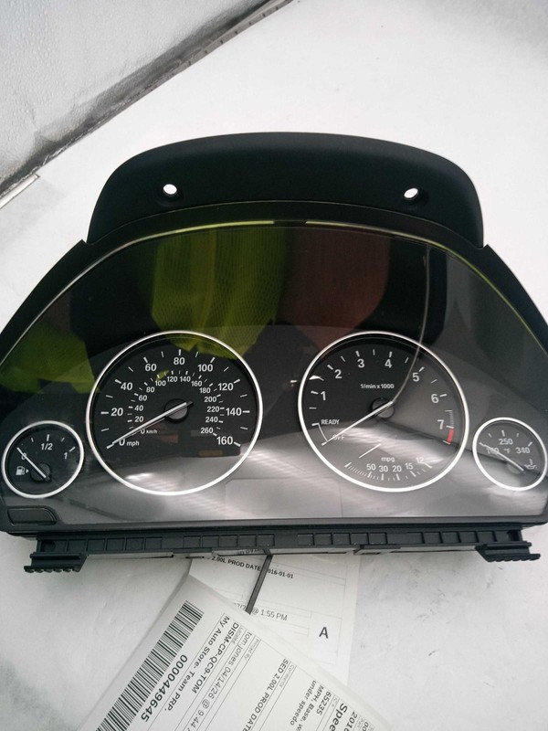 2016 BMW 320i Speedometer Gauge OEM White 89K Miles NJ25-27661-704744