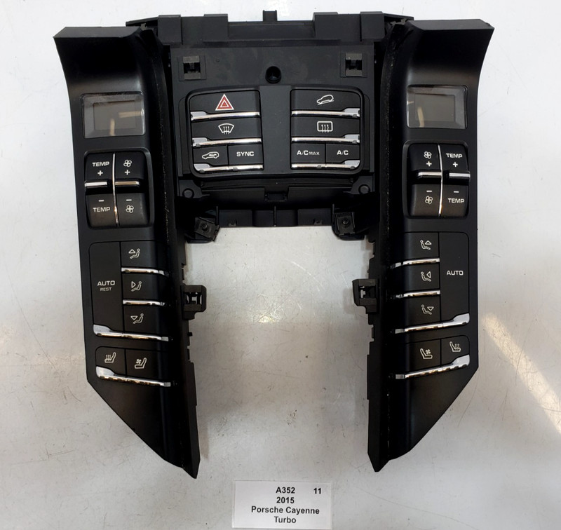 ✅ 11-18 OEM Porsche Cayenne Turbo 958 Front AC Climate Control Switch Panel