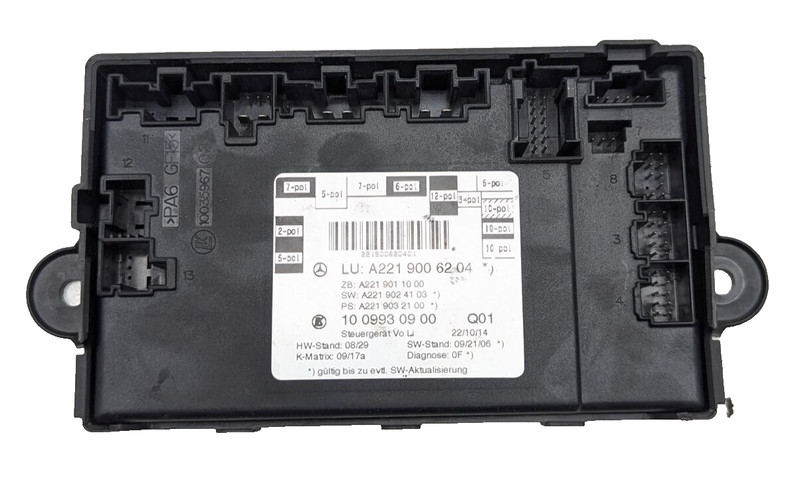 07-13 Mercedes W221 S550 S400 S600 Front Left Door Control Module 2219006204 OEM
