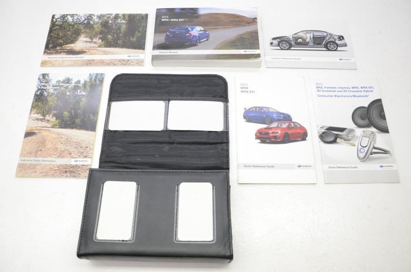 2015 Subaru WRX STI Complete Owners Manual Guide with Case