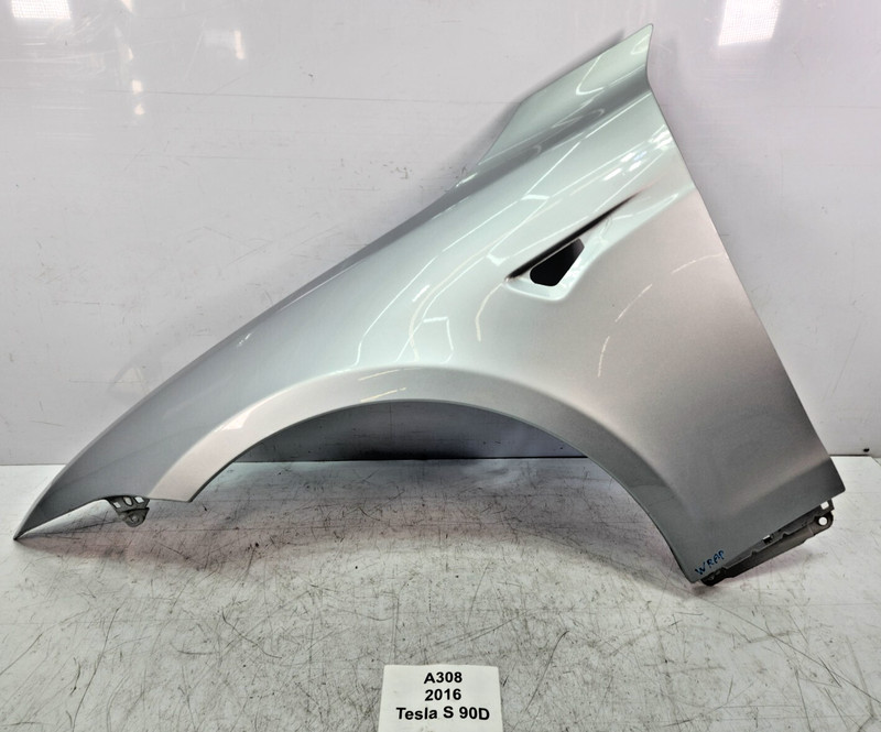 ✅ 12-20 OEM Tesla Model S Front Left Driver Fender Panel Cover Silver PMSS NOTE*