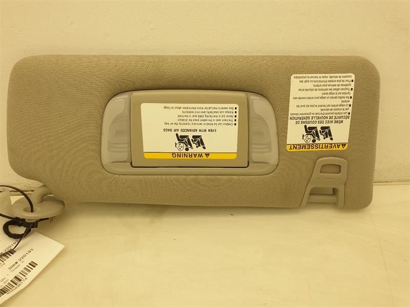 16-19 TOYOTA TACOMA PASSENGER SIDE SUN SHADE VISOR