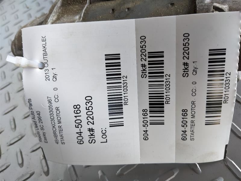Starter Motor CVT Fits 08-15 LEGACY 1103312