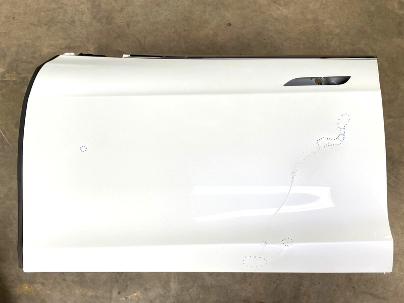 ⭐2012-2015 TESLA MODEL S FRONT LEFT LH DRIVER DOOR PANEL SHELL WHITE OEM LOT2365