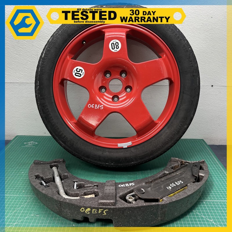 06-12 BENTLEY Flying Spur SPARE TIRE WHEEL RIM T155/70R19 W/ JACK TOOLS KIT OEM