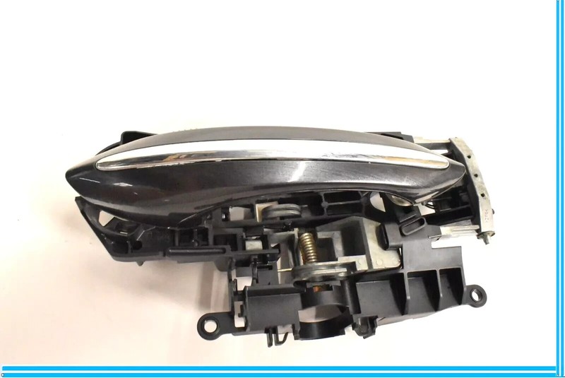 09-15 BMW 750i 750Li Front Right Side Exterior Door Handle w/ Bracket Black OEM