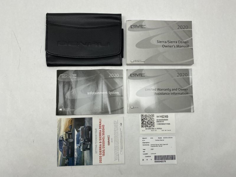 Owners Manual 2020 GMC Sierra Denali 84018