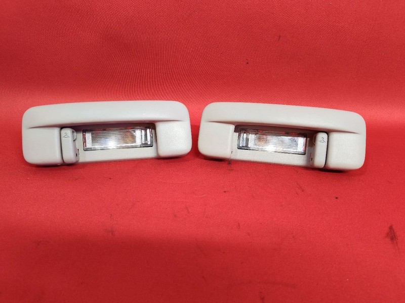 2005-2010 Jeep Grand Cherokee REAR Roof Headliner Grab Handle w/ Lights Grey