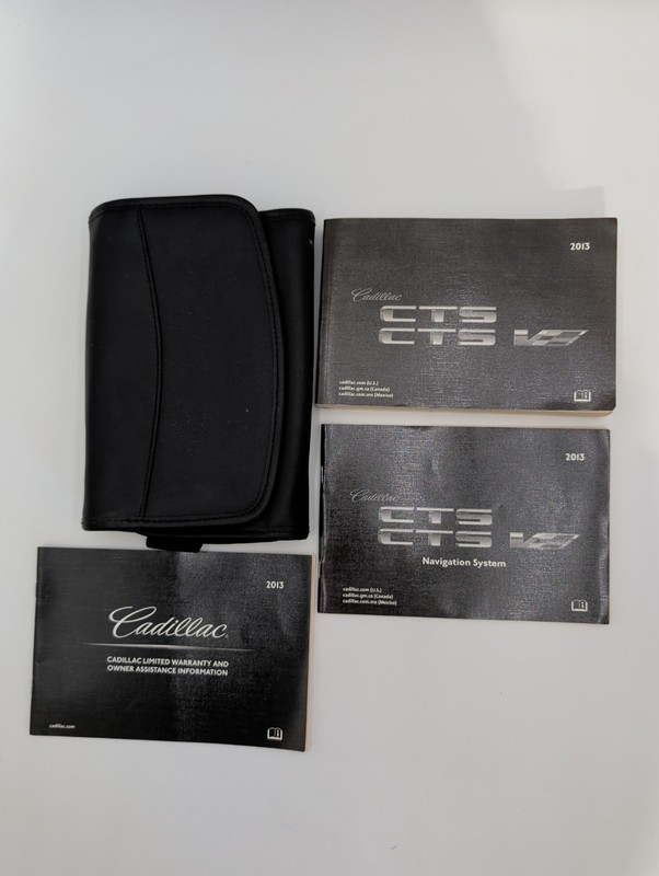 2013 Cadillac CTS/CTS-V Owner's Manual Sedan, Coupe, and Sport Wagon With Case