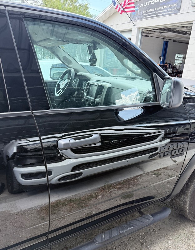 ✅ 2009-24 RAM 1500 2500 3500 OEM COMPLETE DOOR FRONT RIGHT Black PXJ PASSENGER