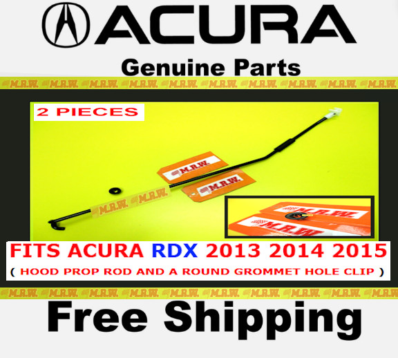 HOOD ROD PROP W/ ROUND GROMET HOLE BUSHING CLIP STICK OE for ACURA RDX 13 14 15