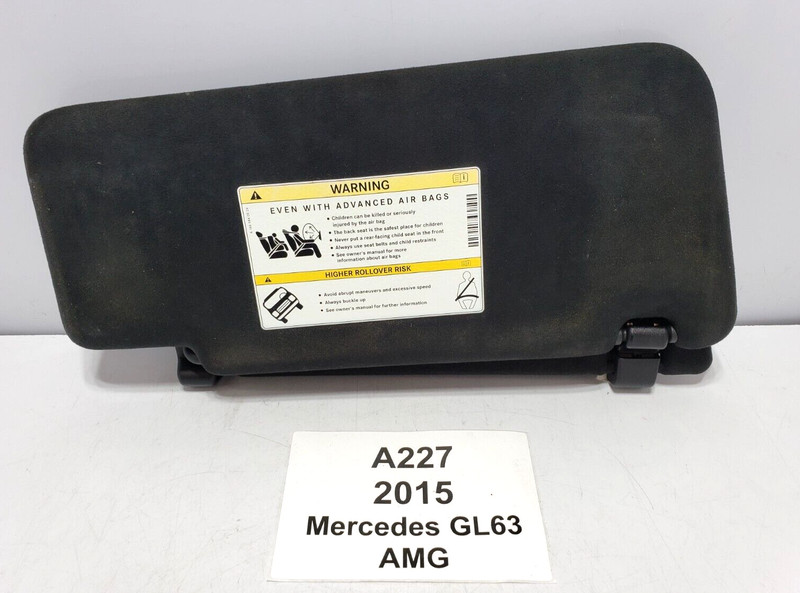✅ 2013-2019 OEM Mercedes X166 GL63 AMG Front Left Driver Side Sun Visor NOTE*
