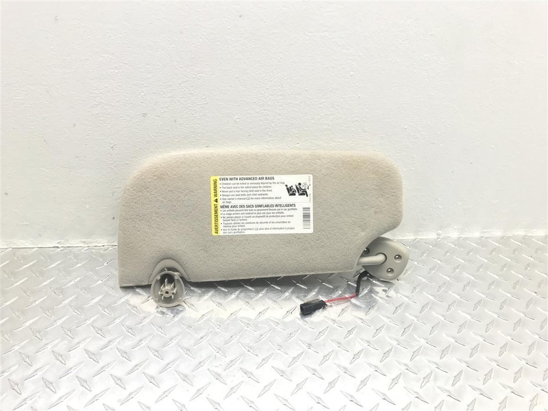 05-07 ENVOY TRAILBLAZER PASSENGER RIGHT INTERIOR SUN VISOR GRAY OEM 268-01984R