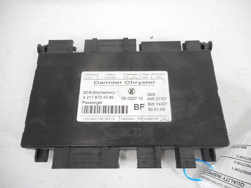 2007-2011 Mercedes-Benz CLS550 Front Seat Control Module Passenger Right OEM