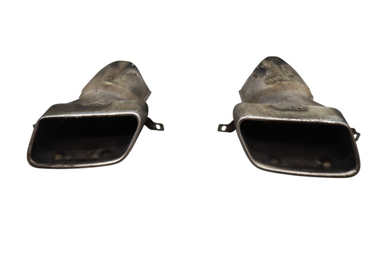 10-18 Mercedes E350 CLS550 Sport Rear Left & Right Exhaust Muffler Tip Set Oem