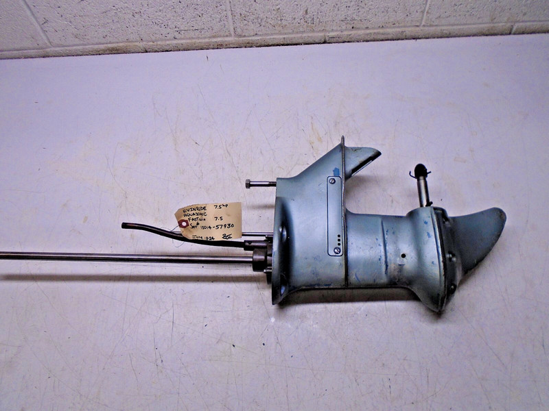 D OMC BRP Johnson Evinrude OEM Lower Unit Gearcase 7.5hp 15014