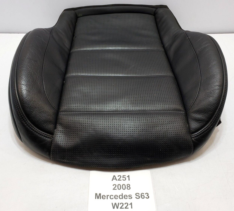 ✅ 07-09 OEM Mercedes W221 S63 AMG Front Right Passenger Lower Seat Cushion Black