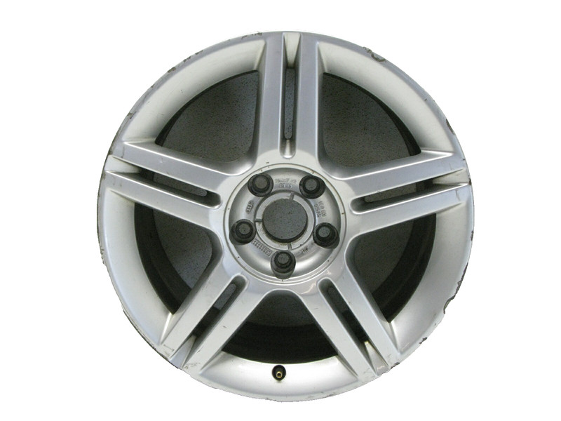 04-09 AUDI B7 A4 QUATTRO RIM WHEEL 5 DOUBLE SPOKE OEM 7.5 17" 8E0601025 021022 3