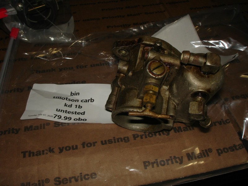 Tillotson carburetor kd1b kd 1b untested Bin 503 #8