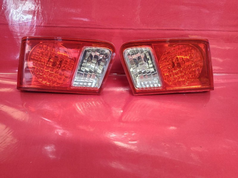 01-02 Honda Civic Coupe Deck Trunk Mounted Tail Light Lamps SET w/ Bulbs