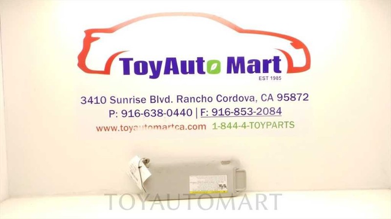 Passenger Right Sun Visor Fits 07-10 SCION TC 60073