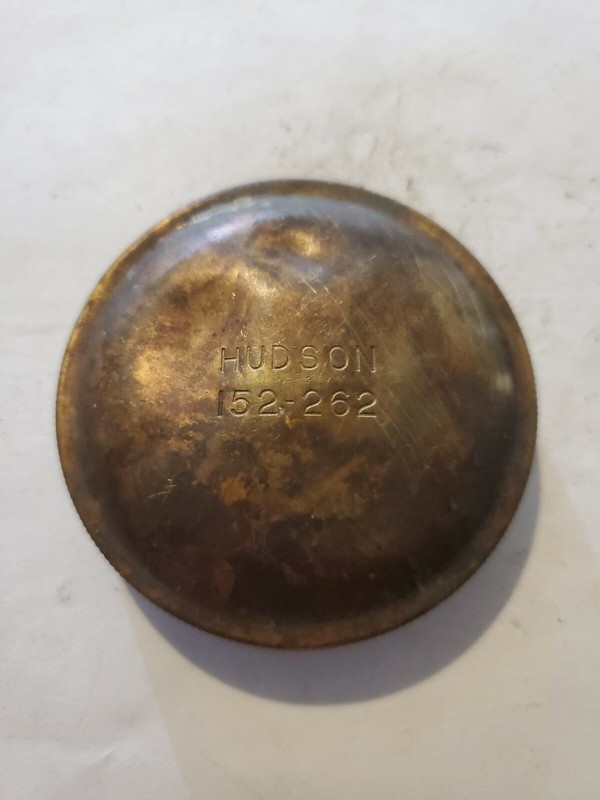 Vintage Original Gas Cap Ford Hudson 152-262 brass OEM RARE #3