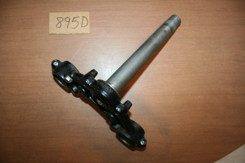 1999 Kawasaki KE 100 Triple Tree Steering Stem Lower Clamp OEM 99 A